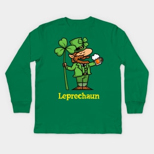 Leprechaun Kids Long Sleeve T-Shirt